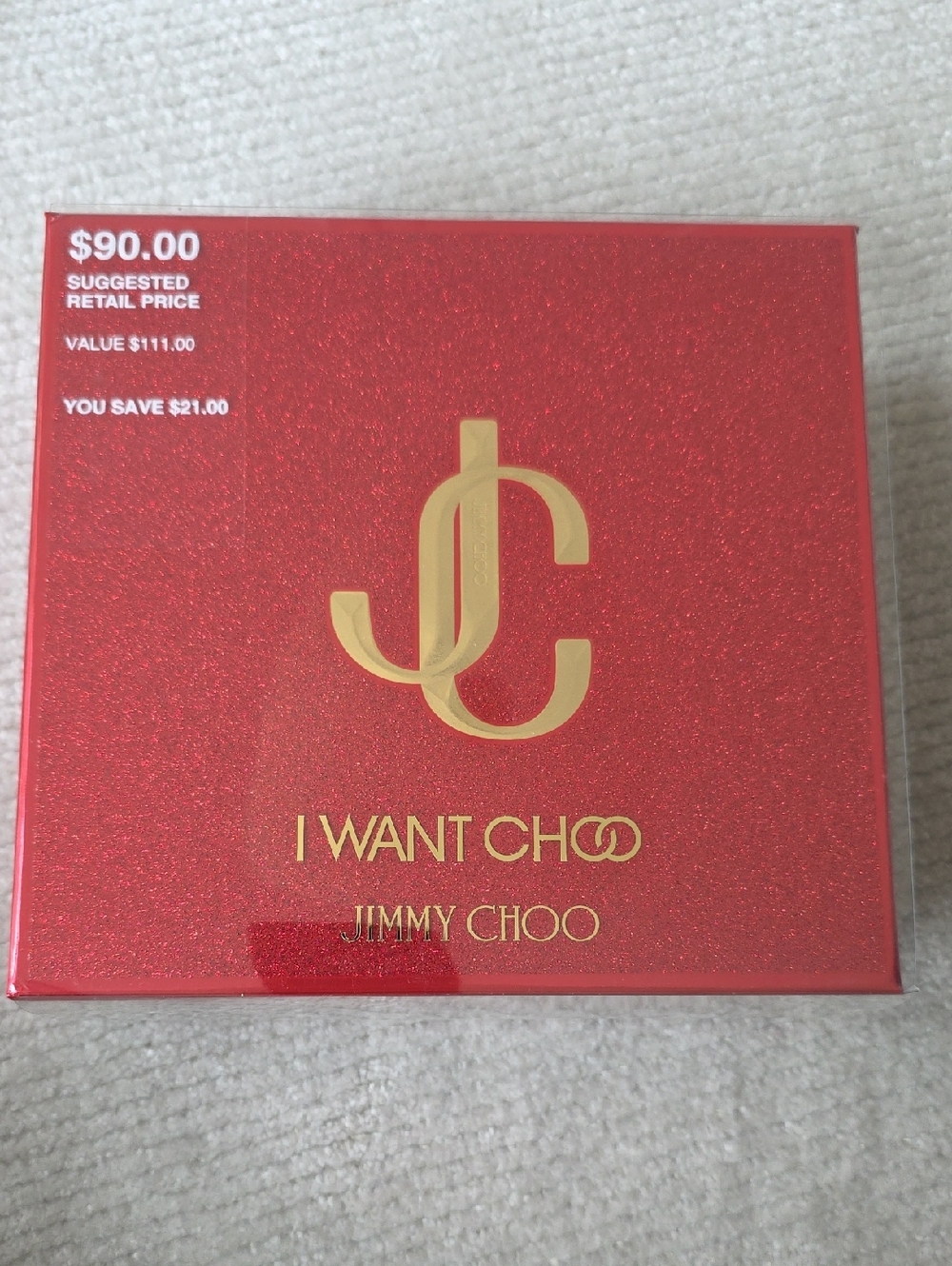 Jimmy Choo I Want Choo Fragrance Gift Box - Red & Gold